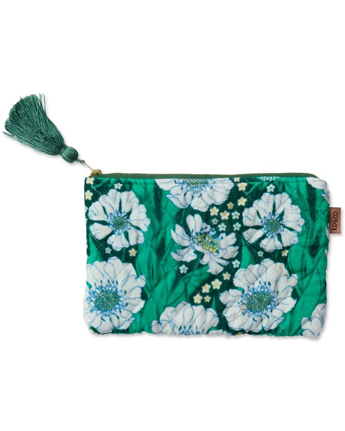 Kip and Co Tumbling Flowers Cosmetics Purse