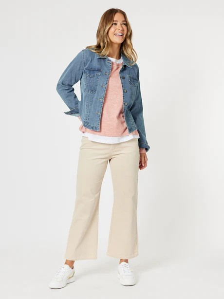 Threadz Lucy Stretch Cord Pant Natural