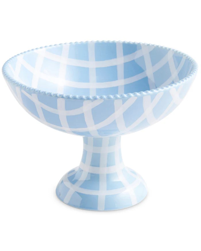 Kip and Co Blue Bird Tartan Fruit Bowl