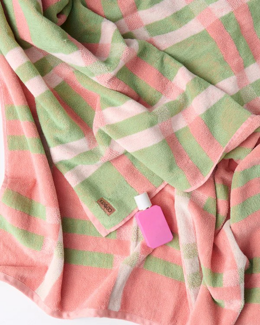 Kip and Co Pistachio Tartan Towels