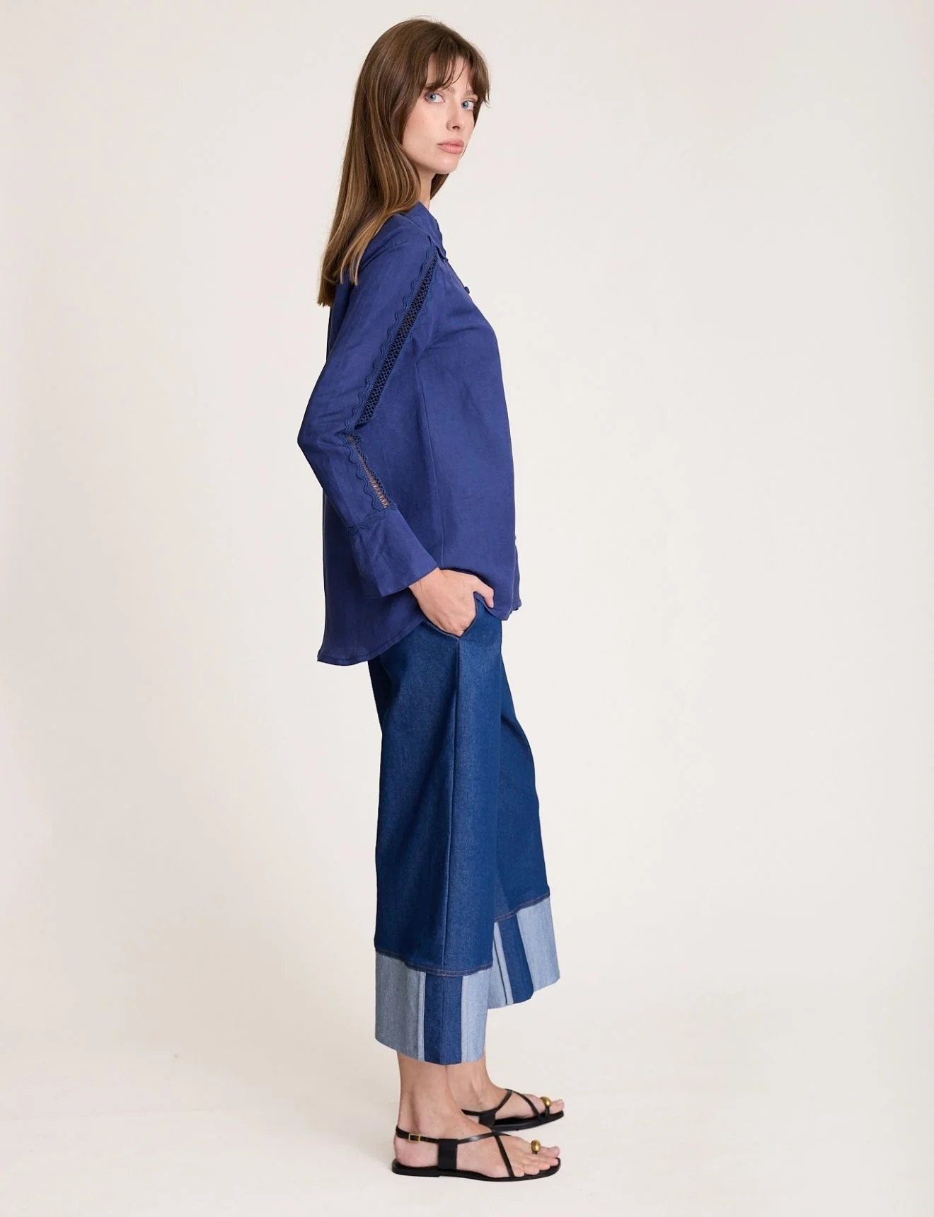 State of Embrace Lotte Blouse Navy