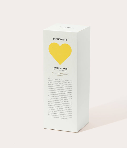Pinkmint Lemon Myrtle Reed Diffuser Crystal Infused