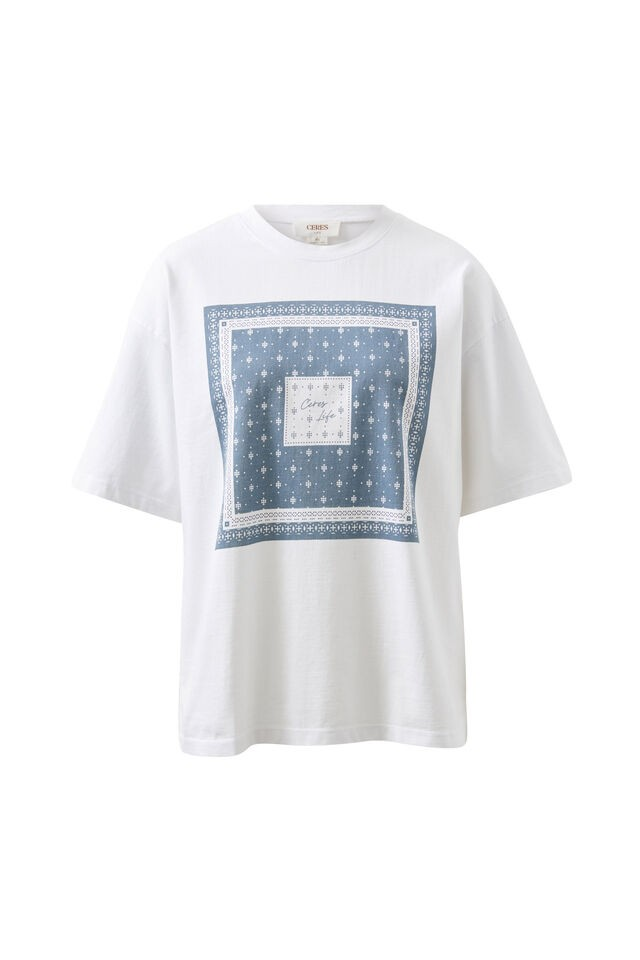 Ceres Life Boyfriends T Moonlight Bandana Print