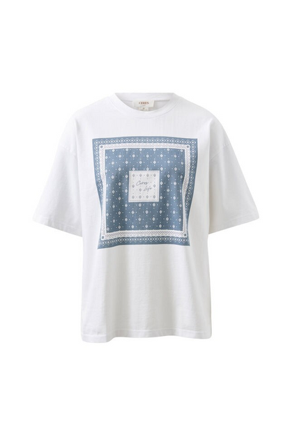 Ceres Life Boyfriends T Moonlight Bandana Print