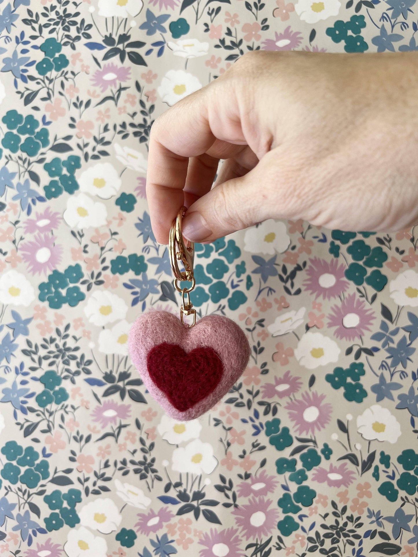 Felt Heart Keychain Pack