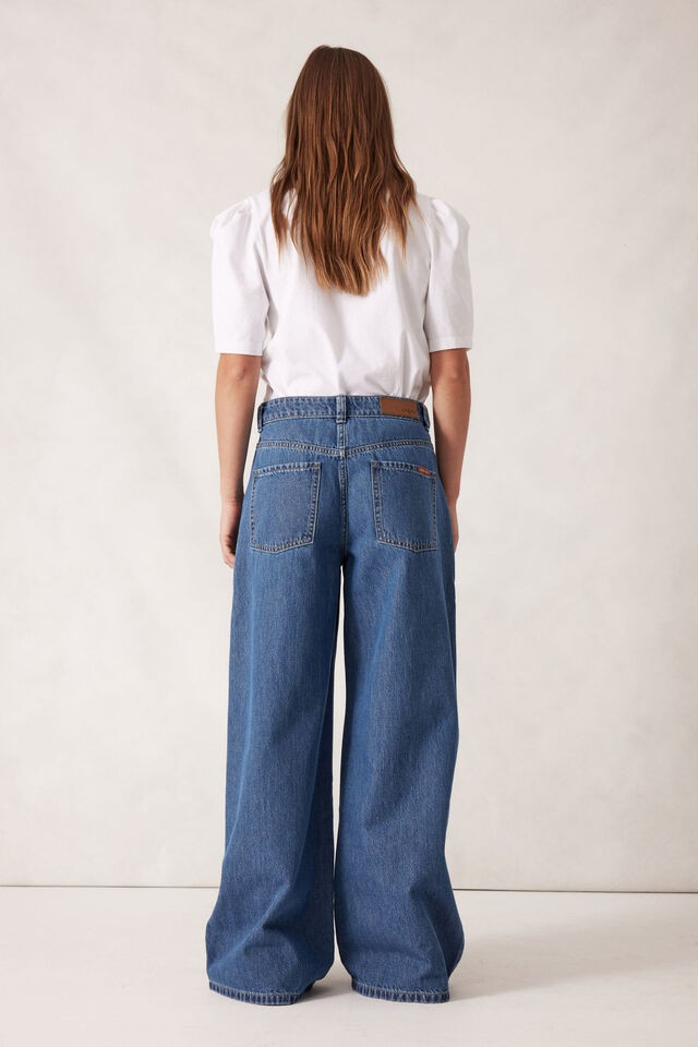 Ceres Life Soft Wide Leg Jean Mid Indigo