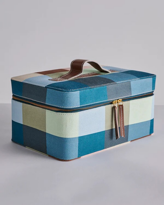 Kip and Co Woodlands Tartan Toiletry Case