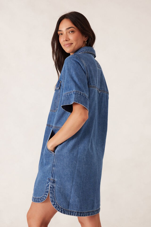 Ceres Life Side Pocket Boxy Dress