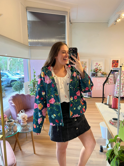 Gem the Label Dreamscape Raincoat - Forest Green