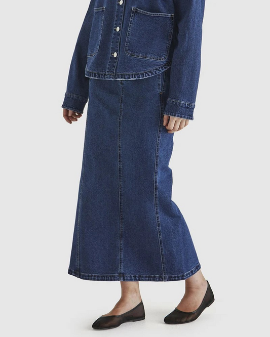 Sass Marza Skirt 78 Wash Blue