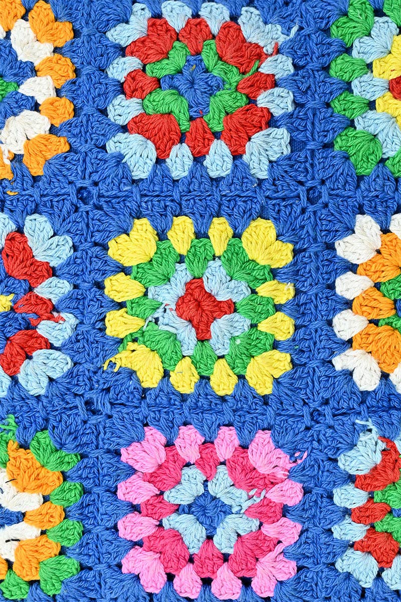 America and Beyond Blue Handmade Crochet Bags - Sustainable Fashion