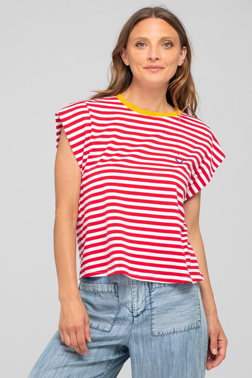 Boom Shankar Bellissimo Tee - Red Stripe