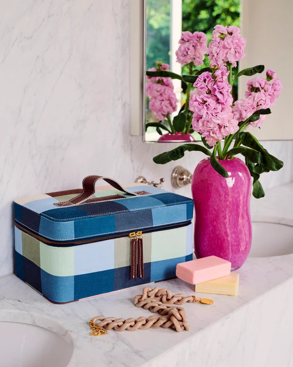 Kip and Co Woodlands Tartan Toiletry Case