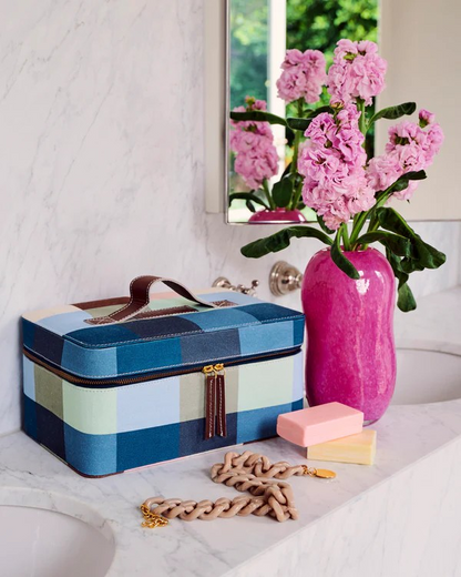 Kip and Co Woodlands Tartan Toiletry Case