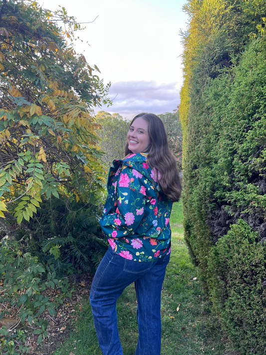 Gem the Label Dreamscape Raincoat - Forest Green