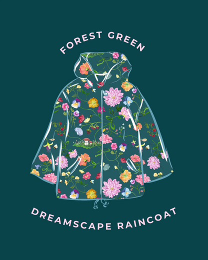 Gem the Label Dreamscape Raincoat - Forest Green