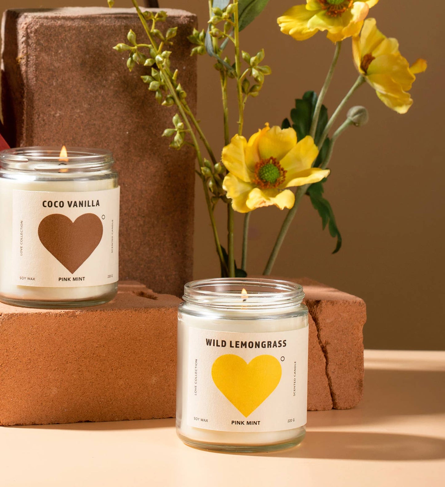 Pinkmint Wild Lemongrass Soy Candle