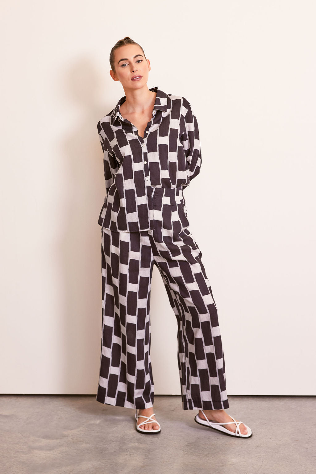 Kaleido High Waisted Wide Leg Mono