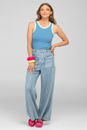 Boom Shankar Bellissimo Tank Top - Dusty Blue