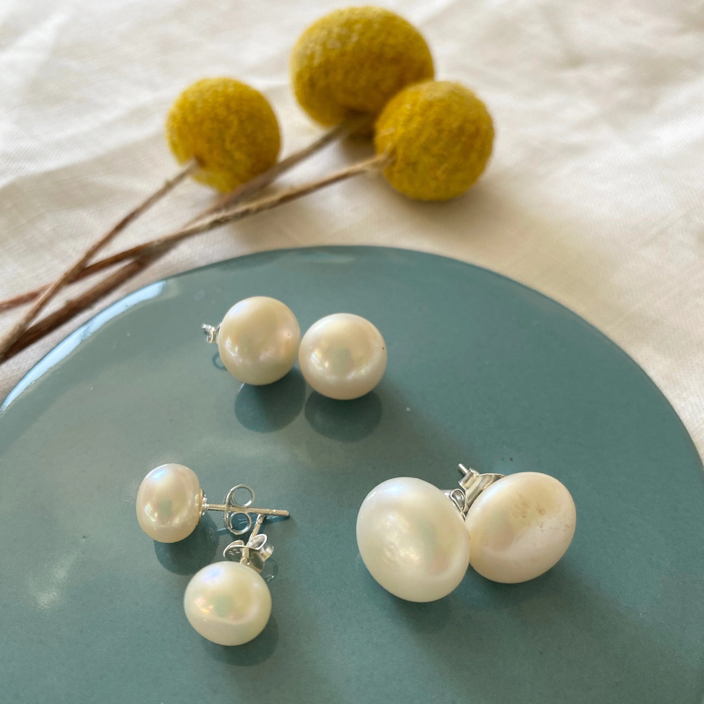 Greenwood Designs Sterling Silver Freshwater Pearl Earrings
