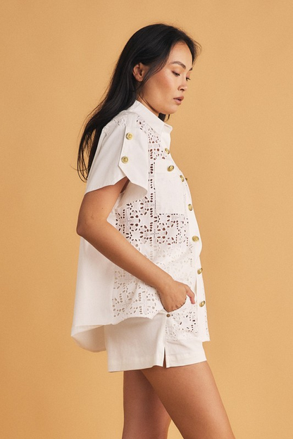 Bohemian Traders Star Embroidered Shirt