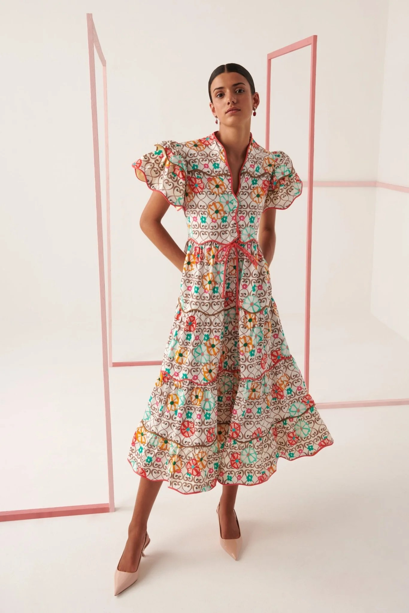 Celia B Baba Island Print Dress