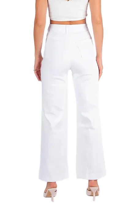 Wakee Denim - White Wide Leg Jean