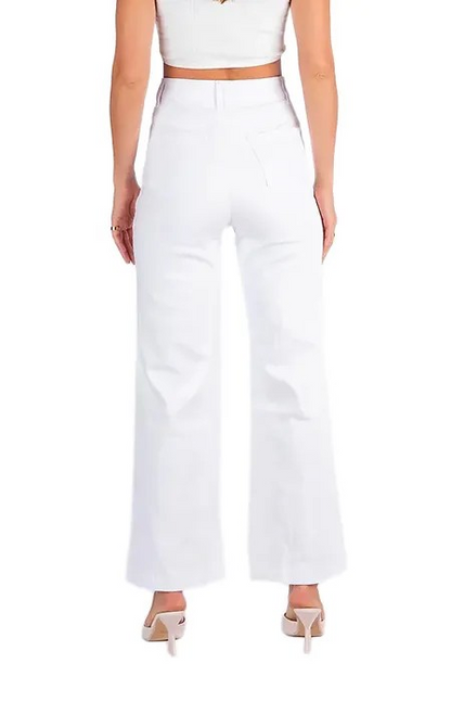 Wakee Denim - White Wide Leg Jean