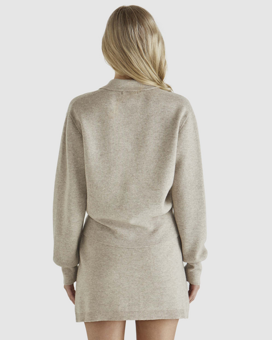 Sass Baldwin Kint Jacket Oatmeal/Cream