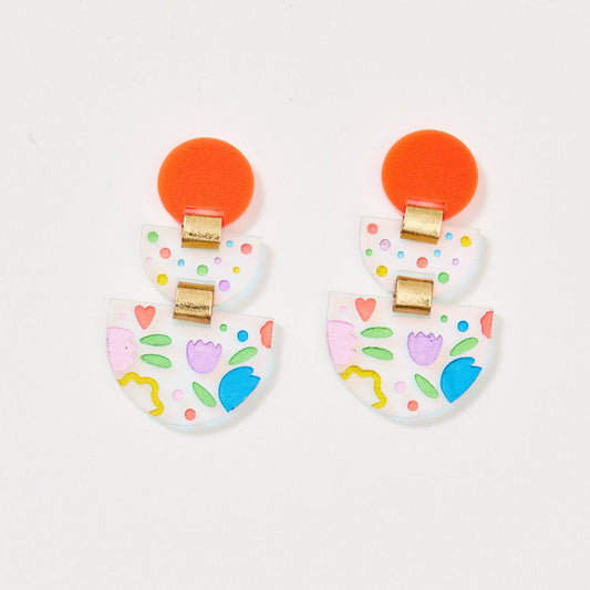 Boat Earrings - Iridescent