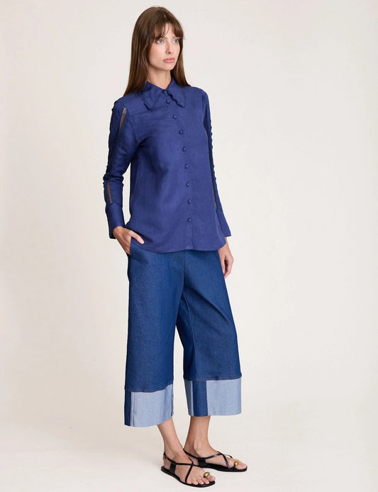 State of Embrace Lotte Blouse Navy
