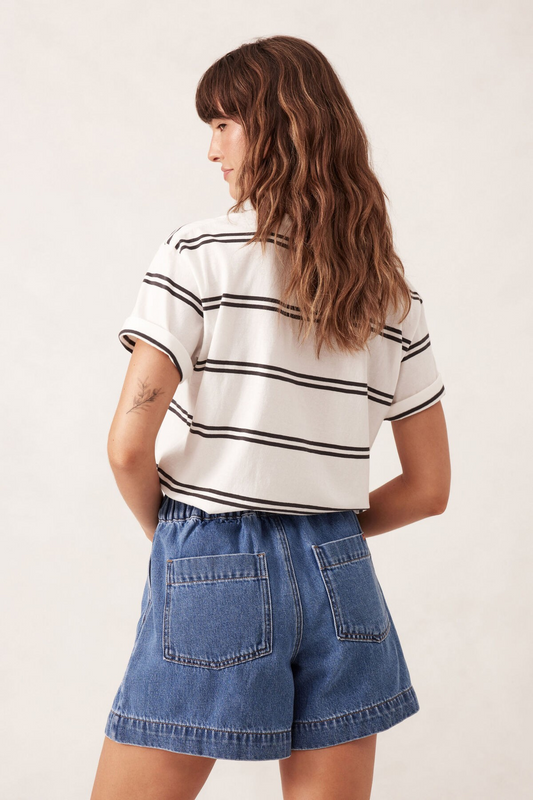 Ceres Life Relaxed Everyday Short Washed Indigo