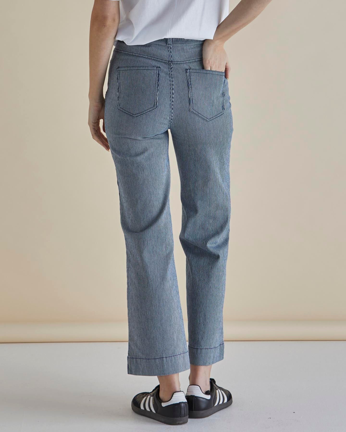 Betty Basics Willow Pinstripe Wide Leg