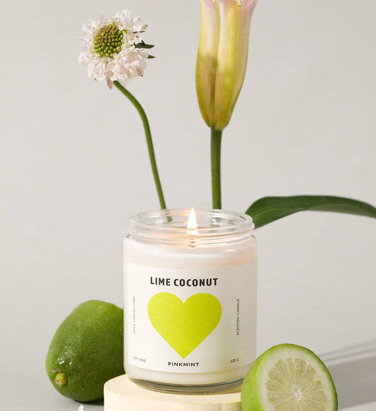 Pinkmint Lime Coconut Soy Candle