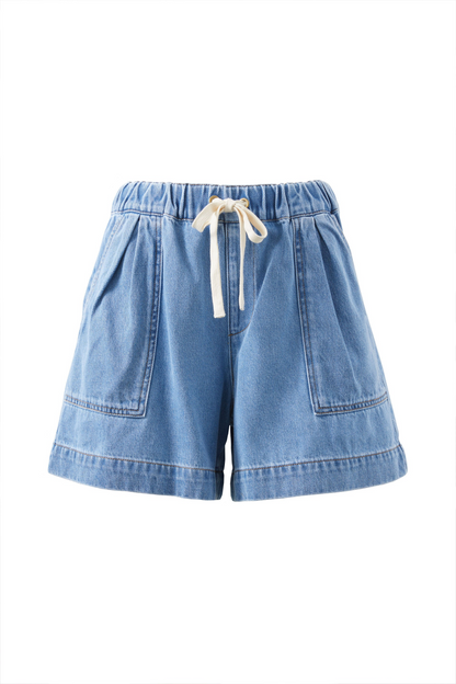 Ceres Life Relaxed Everyday Short Mid Blue Wash