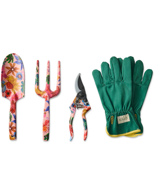 Kip and Co WildFlowers In Bloom Garden Tools and Gloves Se
