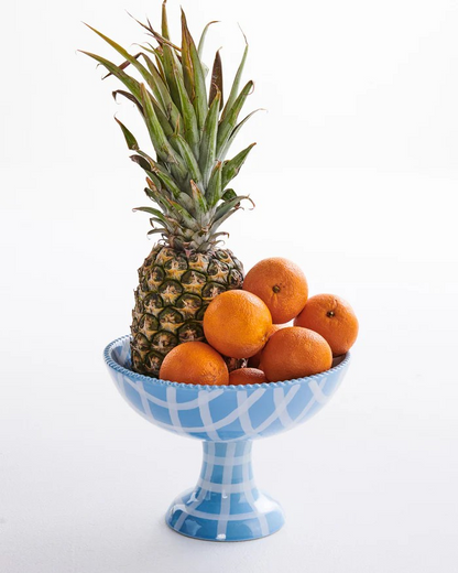 Kip and Co Blue Bird Tartan Fruit Bowl