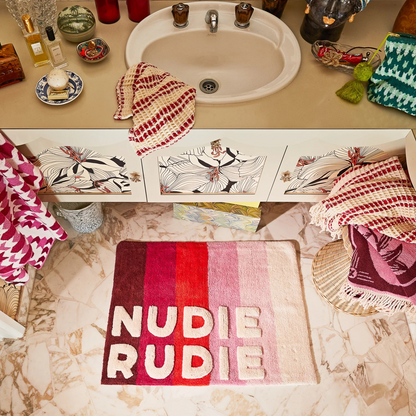 Sage and Clare Dariel Nudie Rudie Bath Matt Scarlett