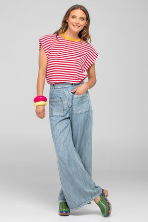 Boom Shankar Bellissimo Tee - Red Stripe