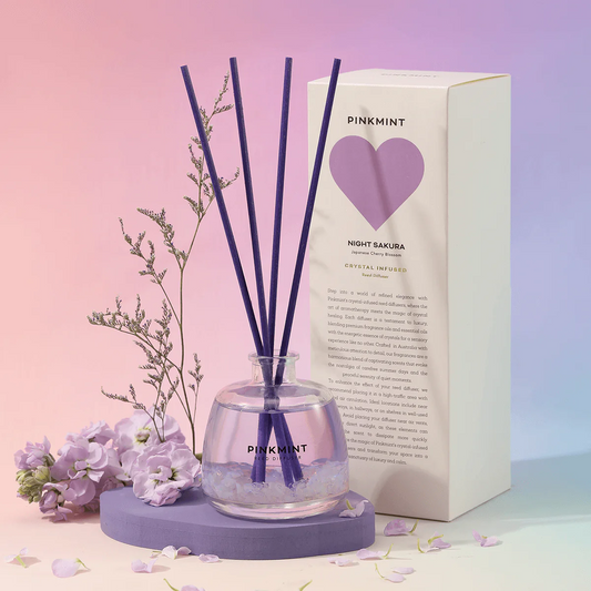 Pinkmint Pajama Party Reed Diffuser Crystal Infused