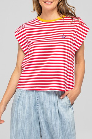Boom Shankar Bellissimo Tee - Red Stripe