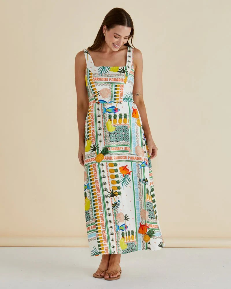 Betty Basics Tegan Dress - Paradise Print