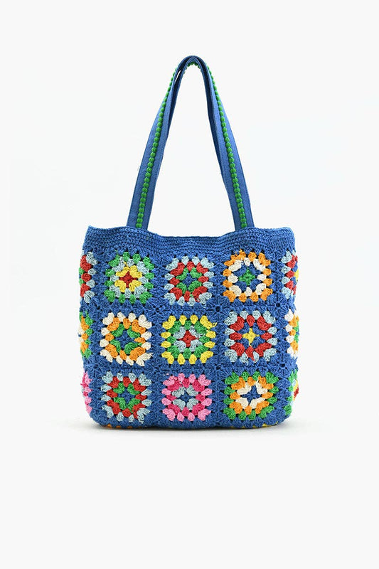 America and Beyond Blue Handmade Crochet Bags - Sustainable Fashion