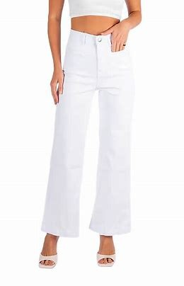 Wakee Denim - White Wide Leg Jean