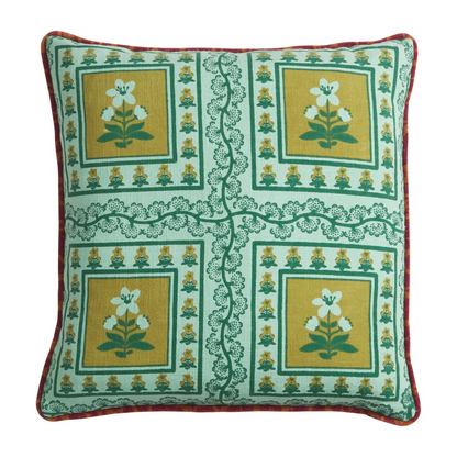 Sage and Clare Claire Reversible Cushion Jade