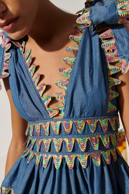 Celia B Cheil Dress Blue