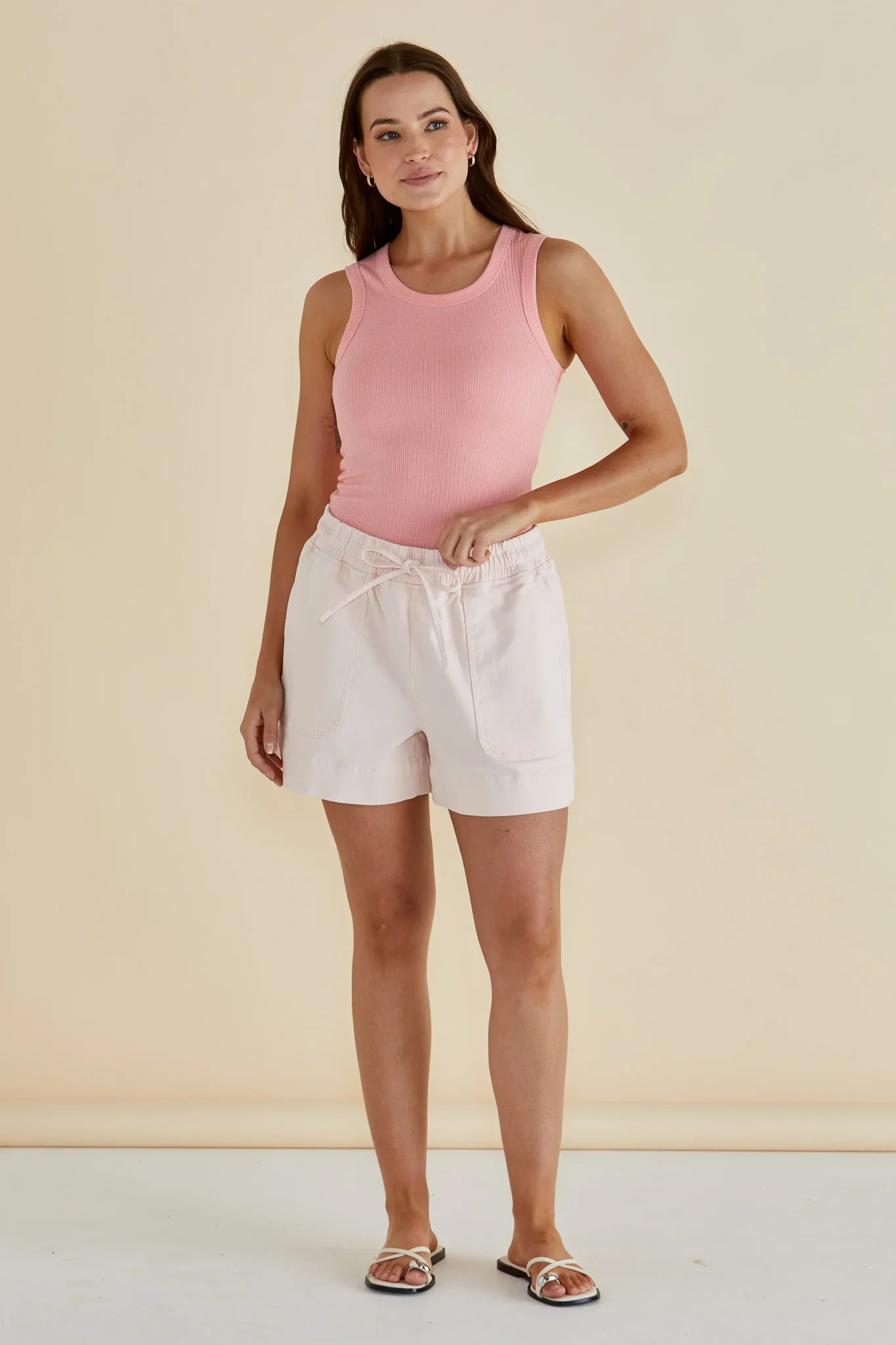 Betty Basics Relax Denim Shorts - Pink