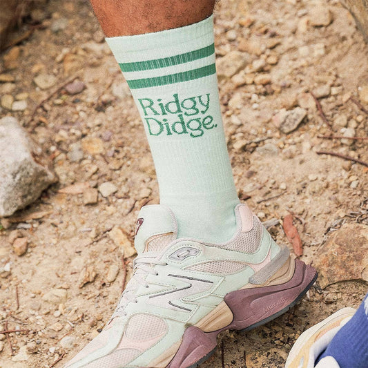 Ridgy Didge Socks in Light Green: Green, 6-10