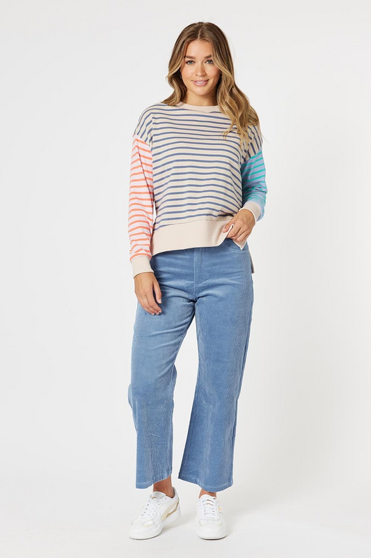 Threadz Lucy Cord Pant Blue