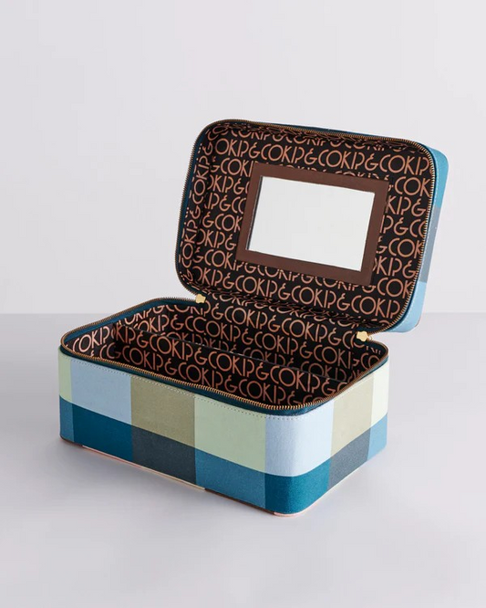 Kip and Co Woodlands Tartan Toiletry Case